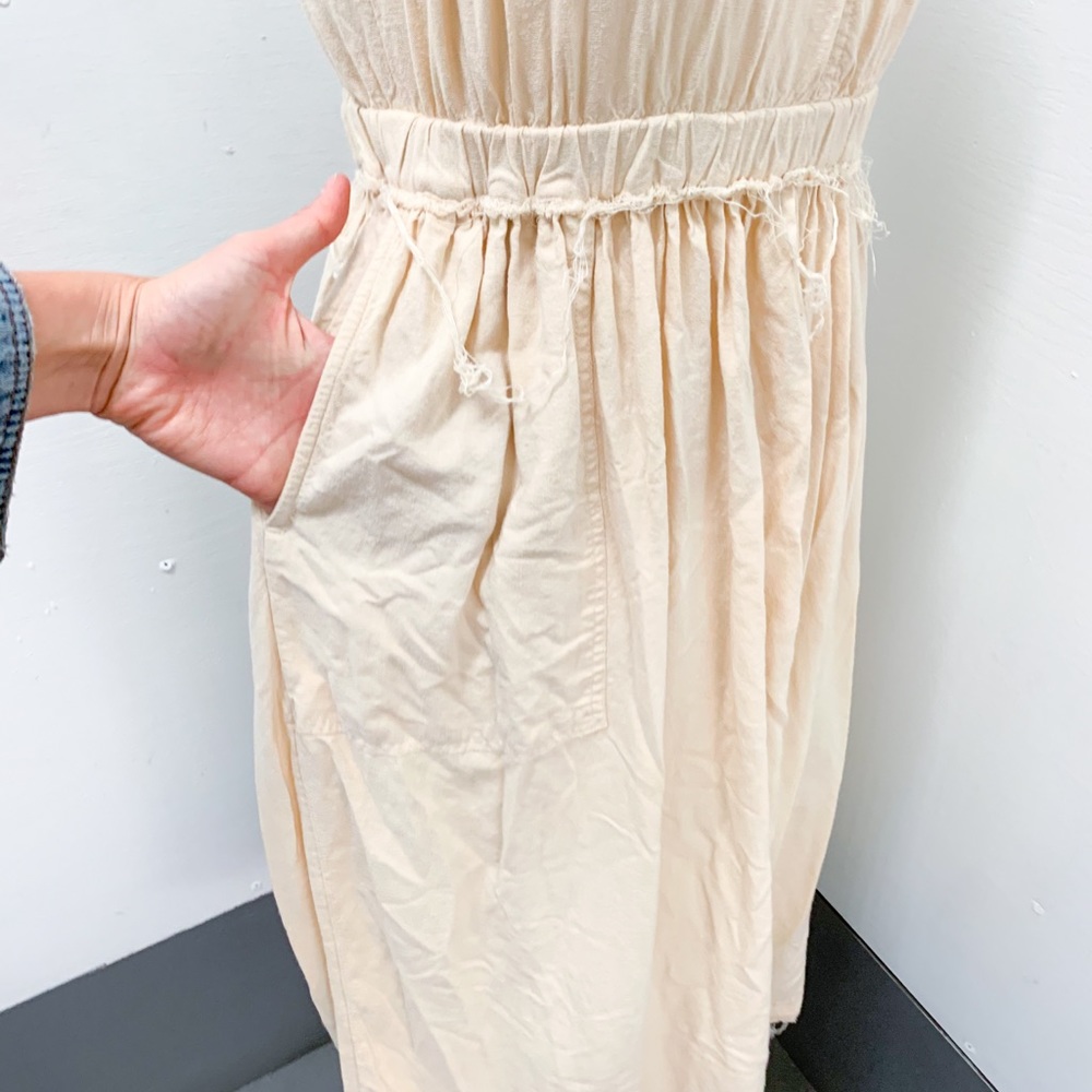 Urban Outfitters Linen Blend Raw Hem Dress - Picture 9 of 11